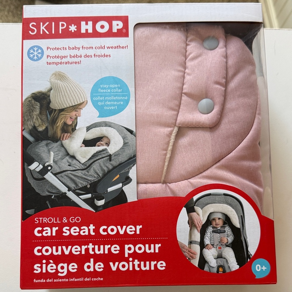 Pink Skip Hop Stroll & Go Car Seat Cover